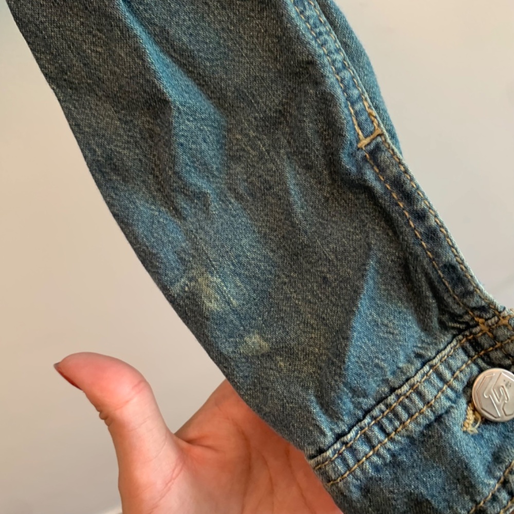 Cropped denim jacket - Picture 5 of 8